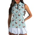 thumbnail image 3 of Whosucclay Panda Paw Prints Ladies Golf Shirt for Womens Skin Friendly Sunscreen Moisture Wicking Golf Shirts XS - 2XL, 3 of 7
