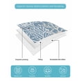 thumbnail image 5 of Quilts Twin Size Bedding Set, Blue Coral Coastal Lightweight Quilted Comforter, Ocean Nautical Seaside Beach Soft Reversible Bedspread Coverlet with Pillow Covers for All Season, 68" x 86", 5 of 7