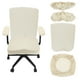 thumbnail image 1 of Fundas para Sillas de Oficina, Funda de Silla de Computadora Estirable de 38-48cm, Blanco Crema, 1 of 7