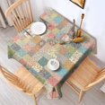 thumbnail image 2 of Pioneer Flower Floral Print Pattern Square Tablecloth, Waterproof Wipeable Spillproof Washable Table Cover for Home Kitchen Party Decor, 60"x60", 2 of 6