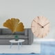 thumbnail image 2 of Esculturas de pared de hojas,Esculturas de pared de hierro forjado con hojas de ginkgo,Escultura de pared con hojas de ginkgo para colgar,Reloj de pared redondo,Reloj de pared de madera maciza, 2 of 8