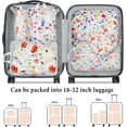 thumbnail image 5 of Compression Packing Cubes for Suitcases, 6 Set Travel Luggage Organizer Bags, Lightweight Waterproof Smell Proof Floral Packing Cubes as Travel Accessories for Women, 5 of 6