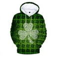 thumbnail image 4 of Sudadera con capucha de trébol de cuatro hojas con estampado 3D para hombre, sudadera con capucha de gran tamaño con gráficos de trébol de la suerte, sudadera con capucha para mujer, abrigo de manga l, 4 of 5