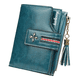 thumbnail image 1 of Cartera De Piel Malubero Para Mujer Con Borlas Azul Malu1873, 1 of 4