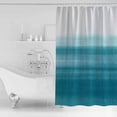 thumbnail image 2 of Shower Curtain, Abstract Gradient Turquoise Stripe Waterproof Shower Curtain Set with Hooks for Bathroom Showers,Stalls and Bathtubs,36x72In Modern Watercolor Striped, 2 of 9