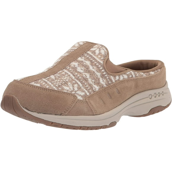 Easy Spirit Womens TRAVELTIME565 Clog, Beige 240, 10 Wide