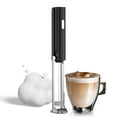 thumbnail image 1 of Electric Milk Frother Rechargeable Handheld Foam Maker for Coffee 3 Levels Adjustable Hangable Foldable Whisk Mixer for Nespresso Cream Egg White with Removable Stainless Double Head Steel Mixer and, 1 of 9