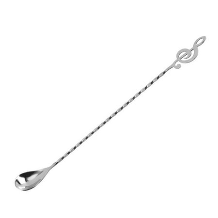 

RABBITH Bar Spoon Stainless Steel Material Cocktail Spoon Long with Musical Note for Hea
