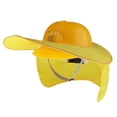 thumbnail image 1 of Casco de seguridad ligero Cola Amarillo con protector solar de cuello de ala completa, 1 of 8