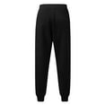 thumbnail image 4 of Ladies' Straight Leg Pants Fashionable Solid Color High Waist Drawstring Pockets Elastic Waist Casual Pants Sweatpants For women, 4 of 6