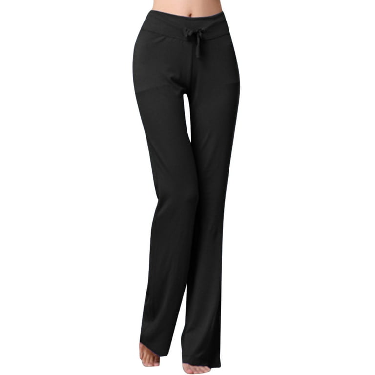 Eashery Pants for women Casual High Waisted Athleisure Pant Women Pants  (Print Color,Black,XL)