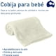 thumbnail image 2 of Set de 2 Cobijas para Bebé, Bluelander de Franela, Liso, Perla, 2 of 5
