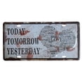 thumbnail image 1 of zhangmingg Style Happy Life License Plate Metal Sign for Home Bar Store Wall Art Poster, 1 of 5