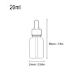 thumbnail image 4 of 10Pcs Transparent Dropper Bottle 20ML Plastic Eye Dropper Bottles for Essential Oil Pipette Refillable - with Measured Pipette, Funnel and Labels (White + Silver Cap), 4 of 6