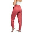 thumbnail image 3 of Doublju Women's Elastic Waist Fashion Jogger Pants (Plus Size Available), 3 of 4
