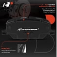thumbnail image 6 of A-Premium 12.01 in (305 mm) Front Drilled and Slotted Disc Brake Rotors + Ceramic Pads Kit Compatible with Select Jeep and Fiat Models - Compass 2017-2022, Renegade 2015-2022, 500X, 6-PC Set, 6 of 9