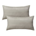 thumbnail image 4 of Home Soft Things Jacquard Throw Pillow Cover 2 Piece Set - Chevron - Khaki - 14" x 26" LUMBAR, 4 of 4
