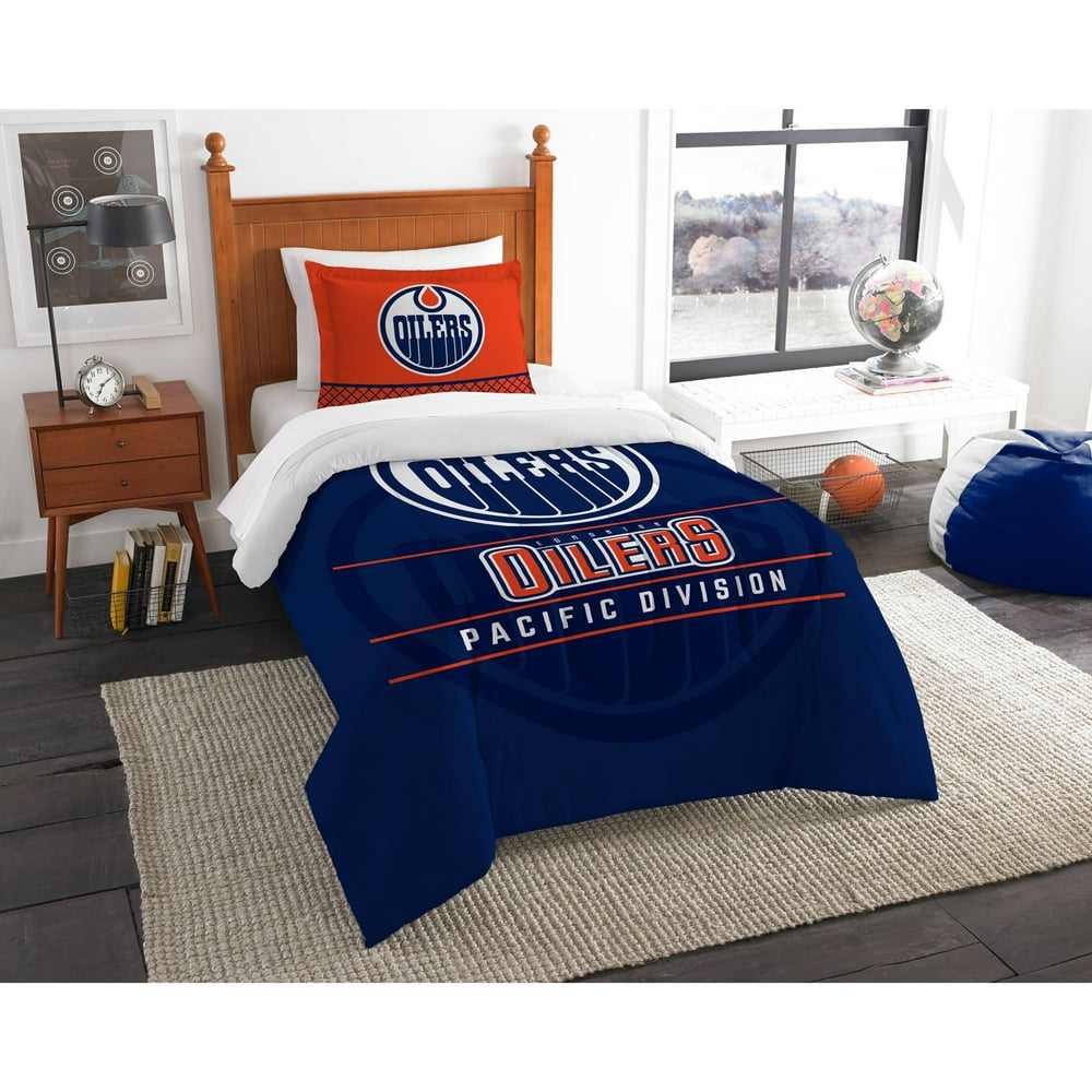 NHL Edmonton Oilers "Draft" Bedding Comforter Set