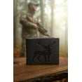 thumbnail image 3 of Deer Bifold RFID Blocking Leather Wallet for Men  Slim ID Window & 9 Card Slots Black, 3 of 9