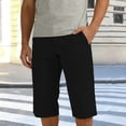 thumbnail image 4 of Xuniizn Mens Cargo Shorts Below the Knee Zipper Button Closure Hiking Cargo Pants with Pockets Casual Straight Work Pants for Men 2026, 4 of 9
