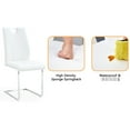 thumbnail image 3 of White PU & Stylish Appearance - High - Resilience Sponge - Office Break Rooms - Mix Color Options Chair Set, 3 of 7