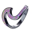 thumbnail image 1 of Wave Ring Creative Glittering Jewelry Ring Charm Ring Fashion Ring for Ladies, 1 of 5