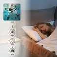 thumbnail image 4 of Square Wall Clock,Cute Dolphin Smiling And Standing Underwater,Silent Non-Ticking Wall Clock Decor for Home Office Kitchen Living Room Bedroom(16inch), 4 of 4