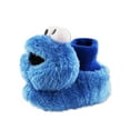 thumbnail image 6 of Sesame Street Cookie Monster Elmo Toddler 3D Head Sock Top Slippers STF7665BSS, 6 of 8