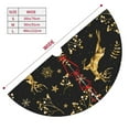 thumbnail image 5 of Kll 48" Christmas Tree Skirt Christmas Gold Deers1 Xmas Tree Skirts Mat For New Year Xmas Holiday Party Indoor Outdoor Home Decoration, 5 of 9