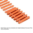 thumbnail image 4 of Unique Bargains Miniature Garden Fence, 35 Inch Long Decorative Picket Fence, Orange 2Pack, 4 of 5
