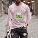 thumbnail image 1 of Blusas y camisas de manga larga y cuello redondo para hombre, camisetas casuales con estampado de moda y cuello redondo, blusas de licra de manga corta para hombre., 1 of 5