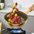 thumbnail image 4 of 12in Titanium Alloy Non-stick Pot with Lid, Non Stick Frying Pan, Cooking Skillet, Kitchen Large Deep Wok, Cooking Pots and Pans Cookware Set, For Home Dishwasher Oven, Helper Handle(Pot+Lid), 4 of 10