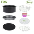 thumbnail image 3 of Accesorios para freidoras de aire XL de 8" para Airfryer Gowise Cozyna y Phillips, juego de 7. Se adaptan a todas las freidoras de aire de 3,7 QT a 5, 3 of 10