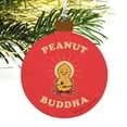 thumbnail image 4 of Peanut Buddha Butter Funny Humor Wood Christmas Tree Holiday Ornament, 4 of 7