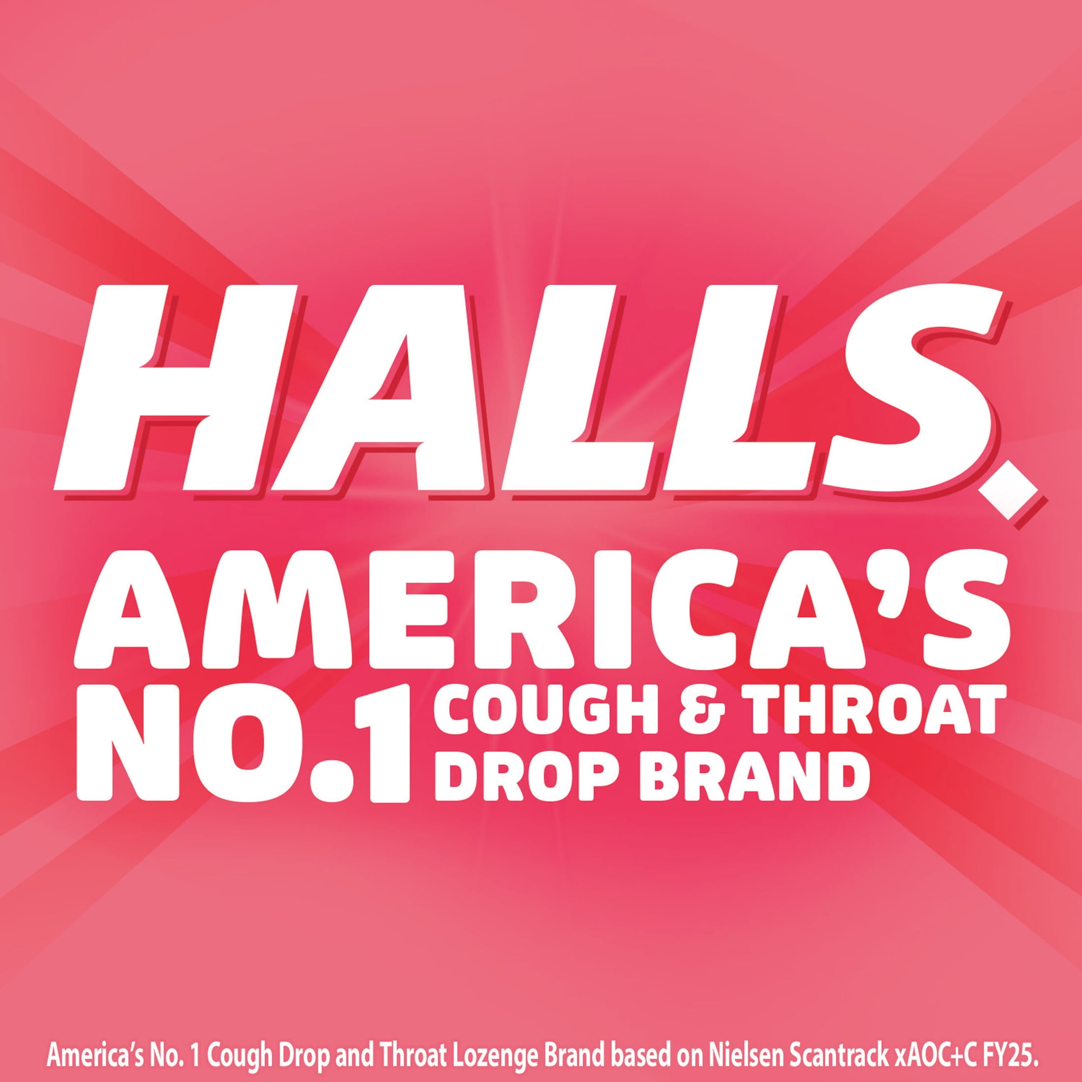 (6 pack) HALLS Throat Soothing Creamy Strawberry Throat Drops, Economy Pack, 70 Drops