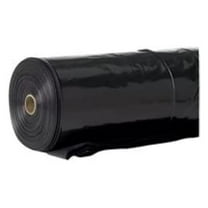 Film-Gard Plastic Sheeting 4 mil x 20ft x 100ft Black Polyethylene Film - Heavy Duty Construction Plastic - Waterproof Covering for Dust Control, Drop Cloth, and Protective Barrier