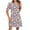 A001-Multicolor, variant on Simua Women's Fashion Summer T-shirt Dress Round Neck Short Sleeved Independence Day Printed Flowy Midi Dress