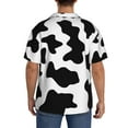 thumbnail image 5 of Fotbe Milk Cow print Short Sleeve Button Down Shirts for Men Casual Summer Beach Wrinkle Free Shirt-Medium, 5 of 7