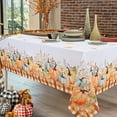 thumbnail image 5 of Sevenstars Thanksgiving Tablecloth Fall Pumpkin Table Cloth Rectangular Table Cover for Kitchen Dinner,55" x 55", 5 of 7