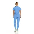 Hey Collection Womens Stretch Colorful VNeck Jogger Scrubs Set