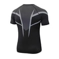 thumbnail image 5 of KLHDSF Men's Athletic Short Sleeve Compression Shirts Stretch Performance T-Shirt Running Workout Tops Quick Dry Base Layer Black L, 5 of 7