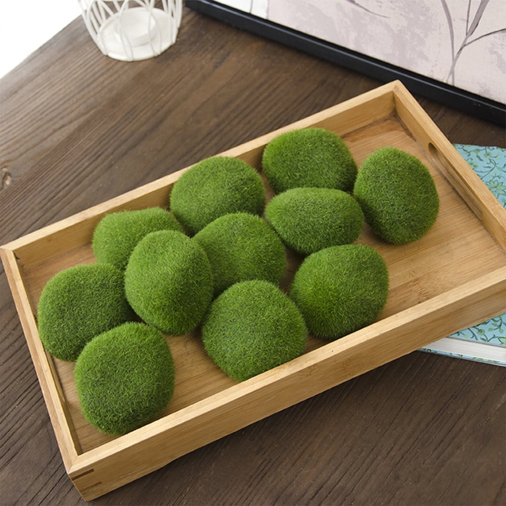 1 Bag Artificial Green Moss Ball DIY Decoration Fake Stone