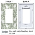 thumbnail image 3 of Yayeee Rocker Switch Wall Plate 1-Gang 4.6"x2.9" Home Decorative Outlet Cover, Green Floral Cat Pattern, 3 of 6