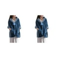 thumbnail image 3 of Transemion Restez au Chaud avec une Veste de Lit en Polaire Douce avec Poches Polyester Chaud et Confortable Bleu 2Set, 3 of 6