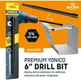 thumbnail image 4 of Quick Screw Gutter Hangers 5 Inch- 10 Pack - 5 Inch Gutter Clips with Bonus 6 Inch Drill Bit - Hidden Bracket Clips with Pre-Assembled Screw - Fix Sagging Rain Gutters, 4 of 7