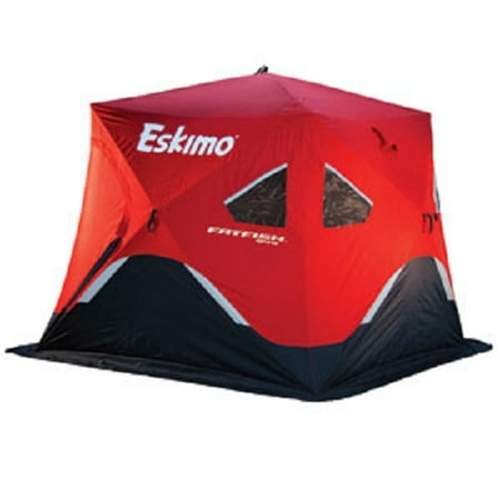 - Eskimo Fatfish 949 FF949 3-4 Person Portable Pop Up Ice Fishing Shelter