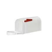 Postal Pro Medium White Plastic Post Mounted Mailboxes