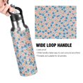 thumbnail image 4 of Yayeee 33oz Insulated Water Bottle Double Wall Stainless Steel with Flip Straw Lid, Small Pink Flower, 4 of 7