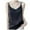Black, variant on Womens Silk Satin Camisole Tank Tops V Neck Spaghetti Strap Blouses Back Sleeveless Shirt Band Top Women M