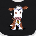 thumbnail image 4 of Inktastic Little Brown Cow Boys or Girls Baby Bib, 4 of 4